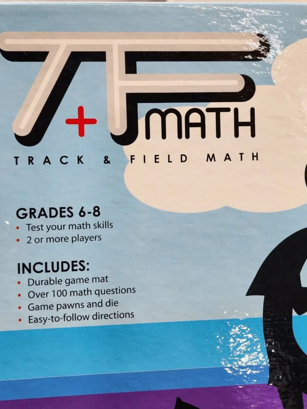 American Educational Track and Field Math Board Game 2-4 Players